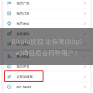 Bitpie提现 比特派(Bitpie)钱包适合何种用户？