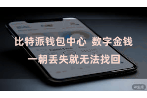 比特派钱包中心  数字金钱一朝丢失就无法找回